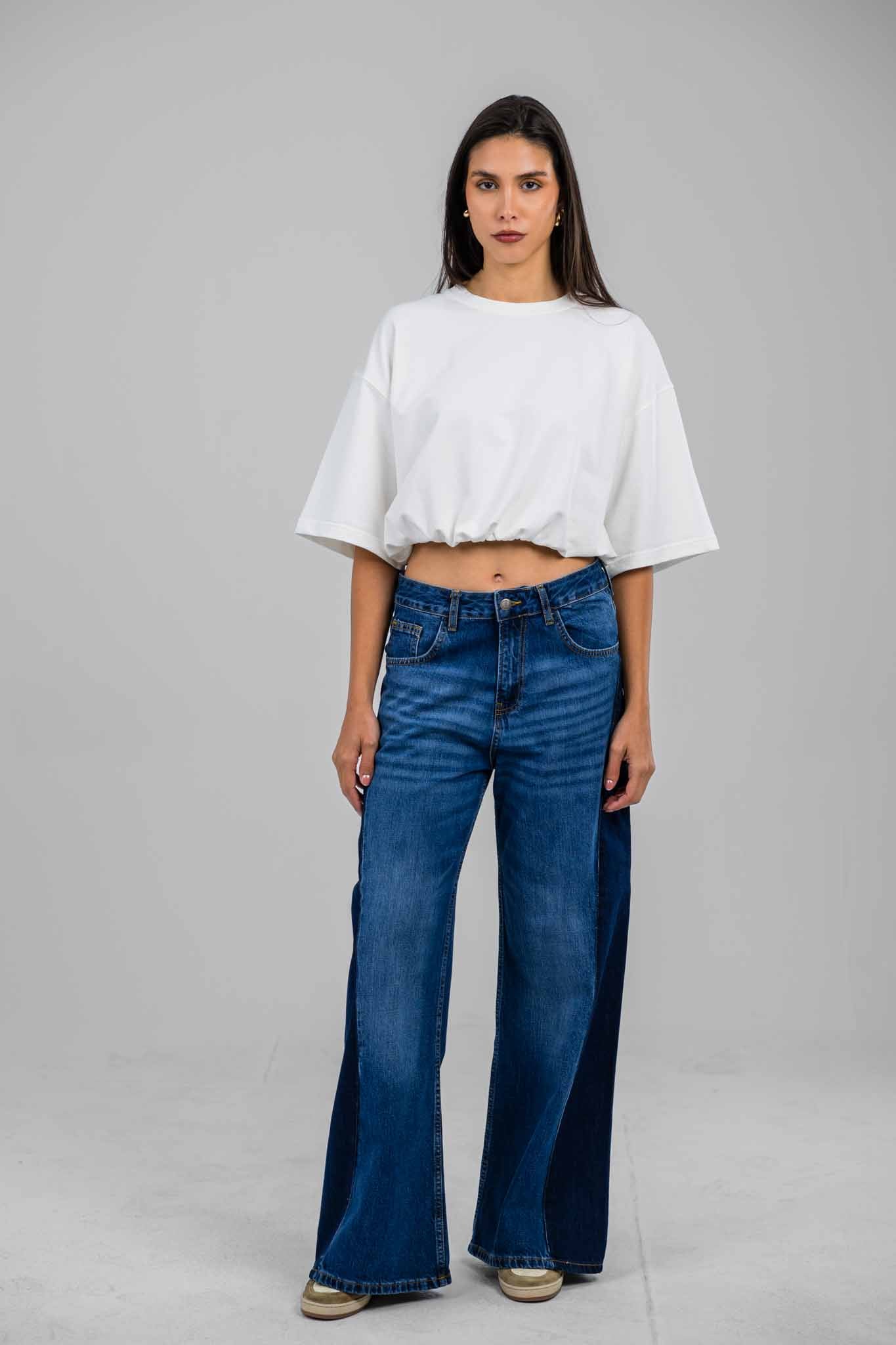 The Contour Wide Denim Pants