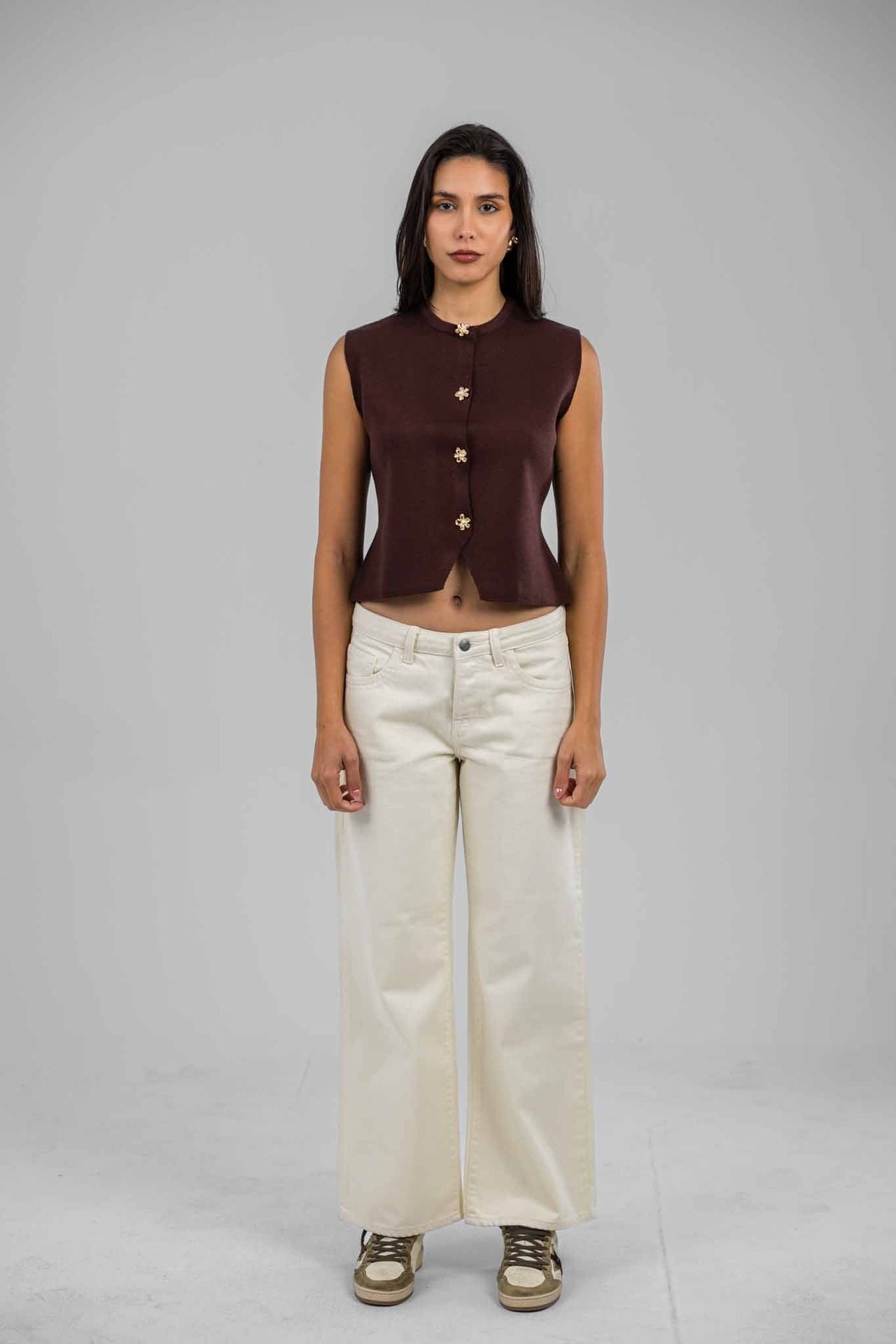 Halo Pearl Knit Vest