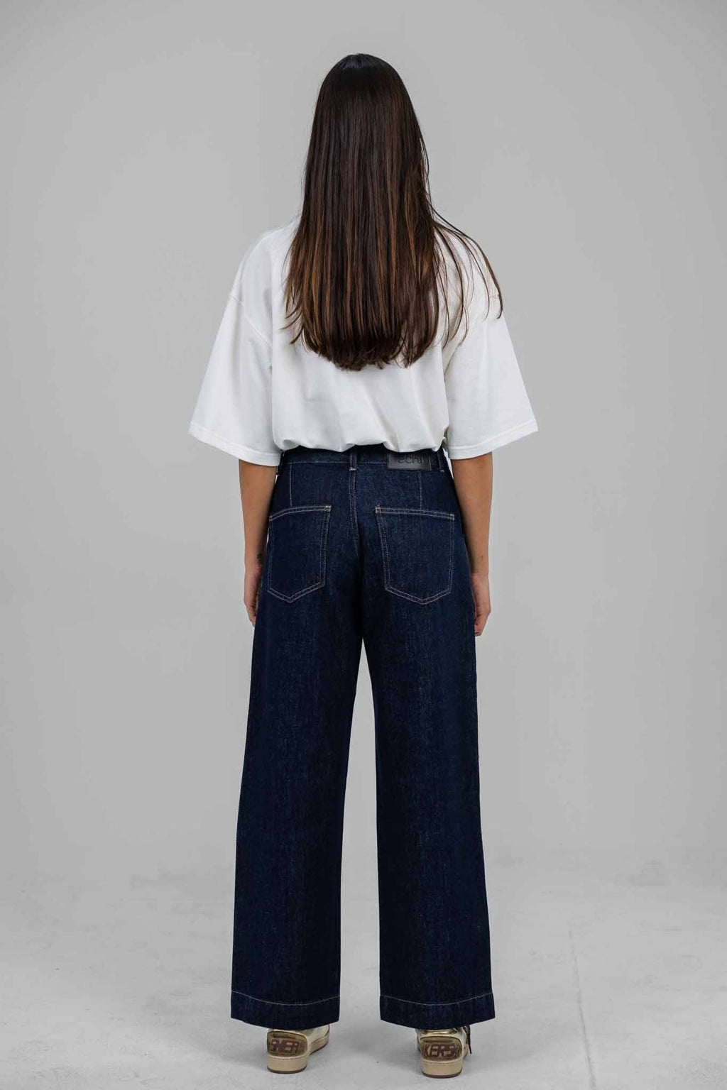Ecru Raw Denim Pants
