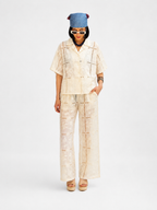 Ivory Lace Patchwork Shirt