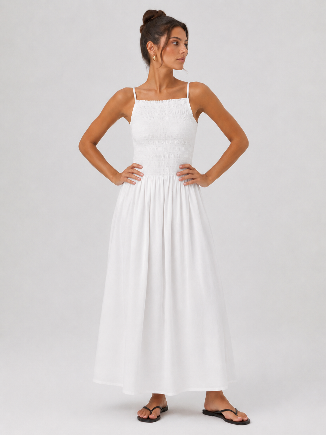 The Smocked Solid Sundress