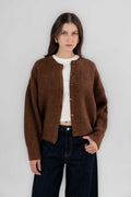 Buttoned Knitted Cardigan