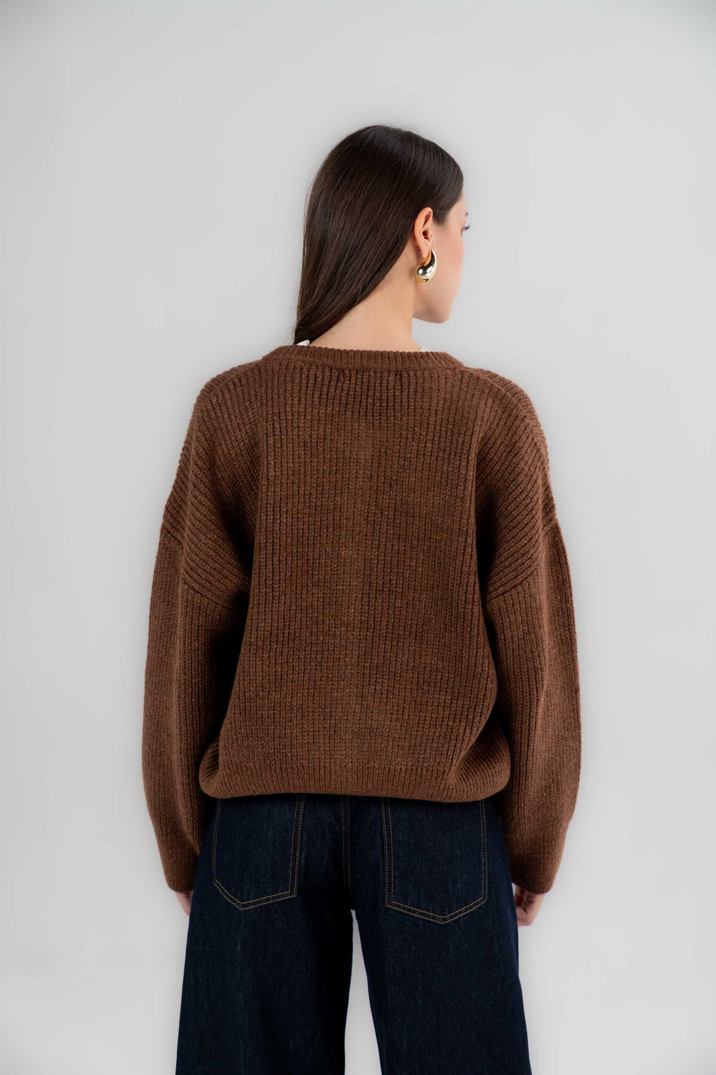 Buttoned Knitted Cardigan