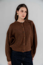Buttoned Knitted Cardigan