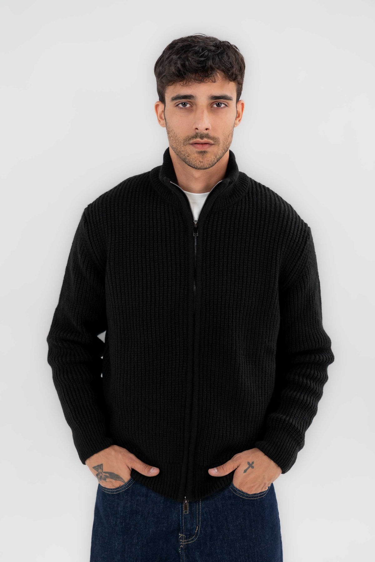 Full Zipper Knit Jacket