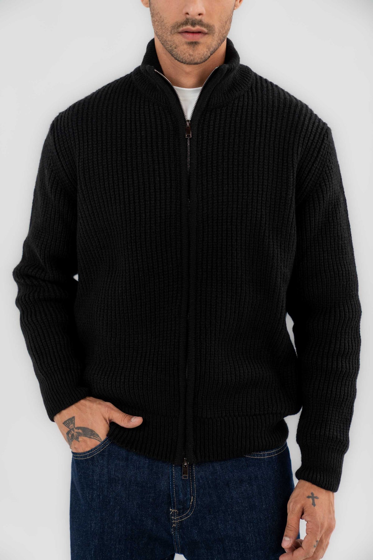 Full Zipper Knit Jacket