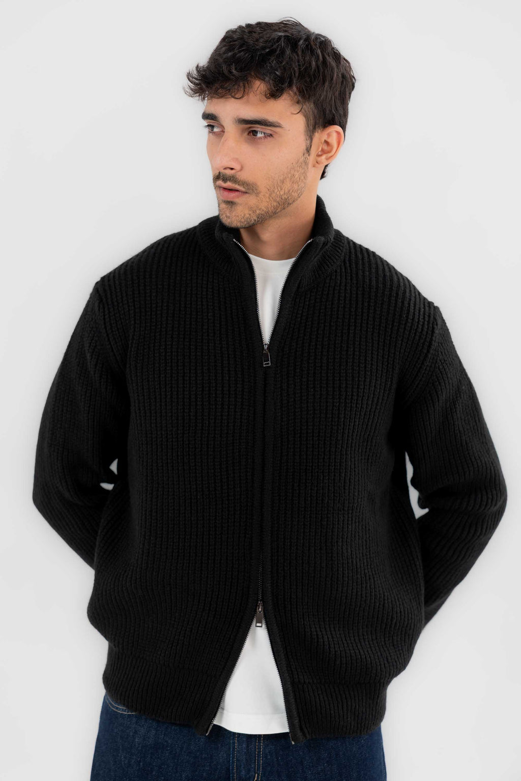 Full Zipper Knit Jacket