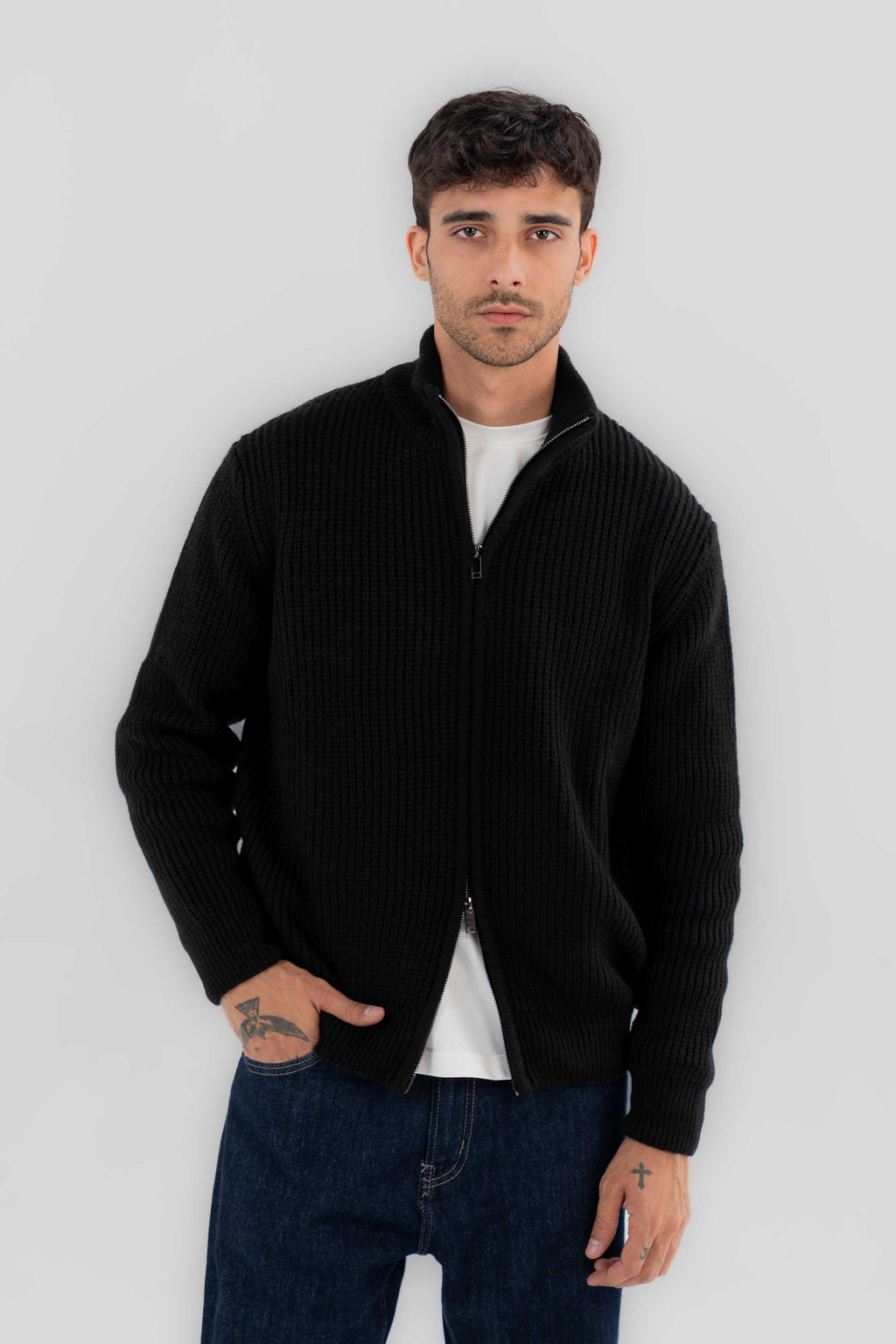 Full Zipper Knit Jacket