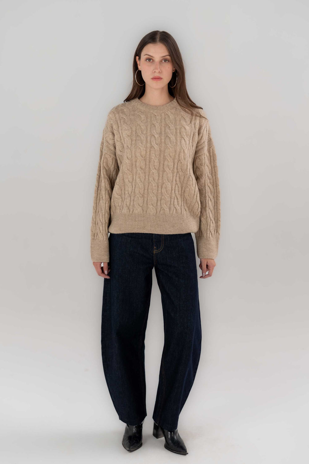 Knitted Cable Sweater