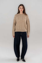 Knitted Cable Sweater