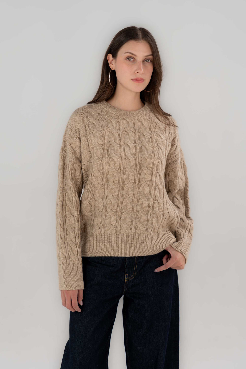 Knitted Cable Sweater