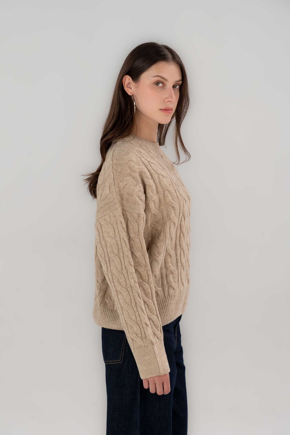 Knitted Cable Sweater