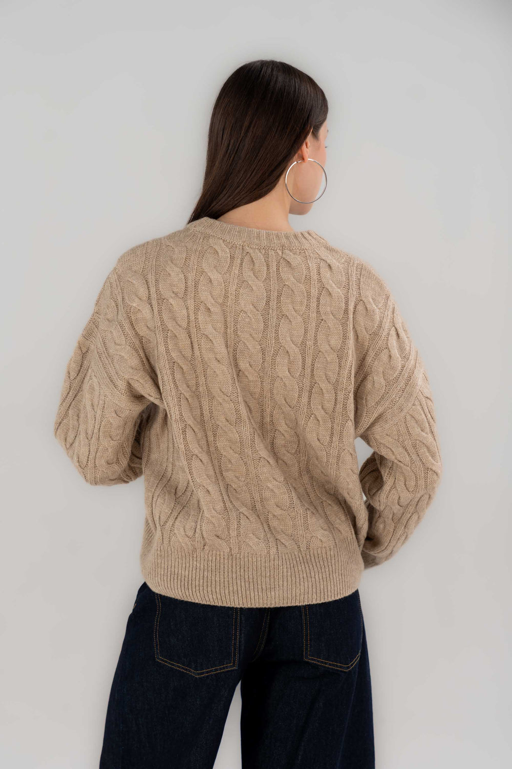 Knitted Cable Sweater