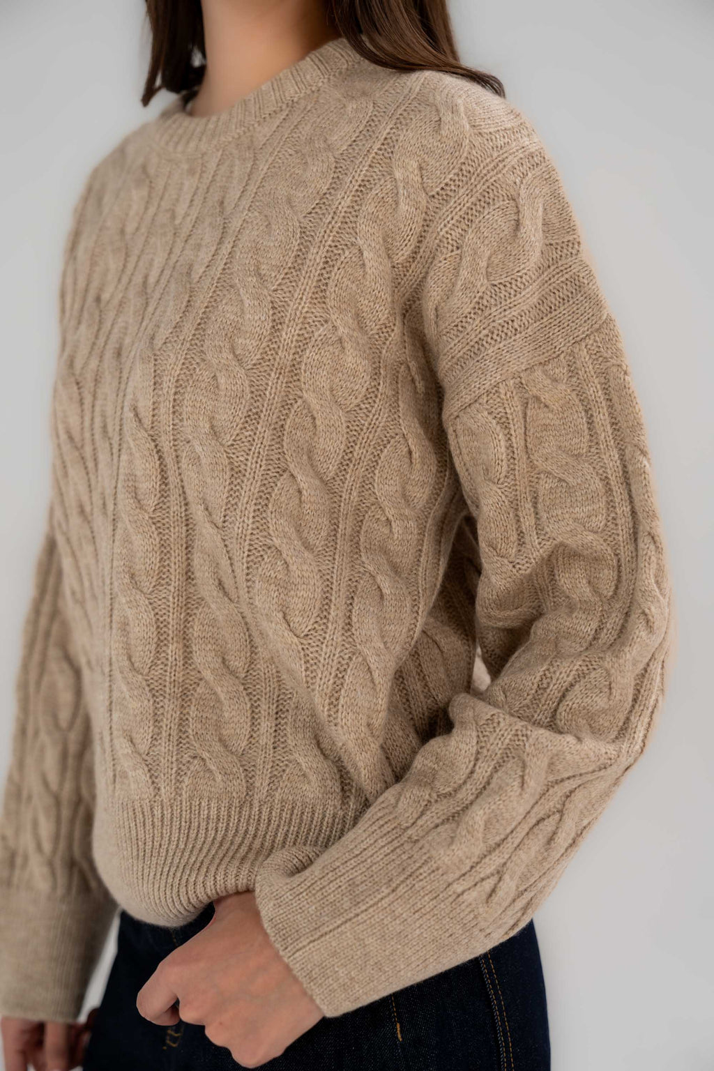Knitted Cable Sweater