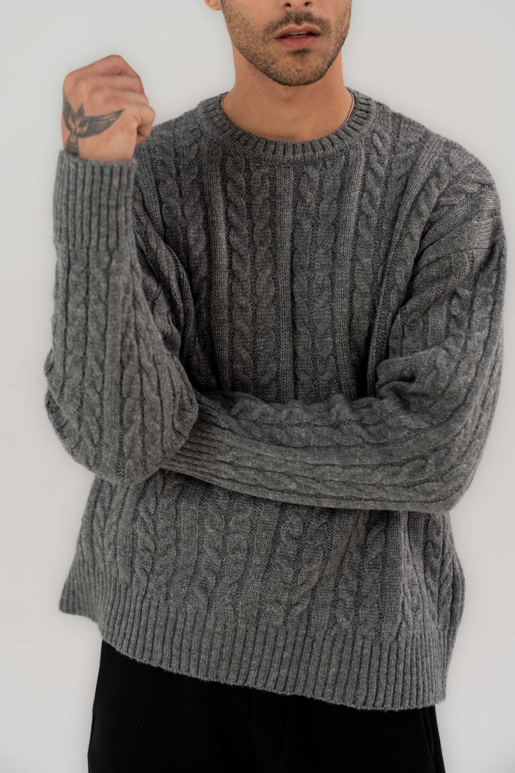 Cable Knit Men's Sweater