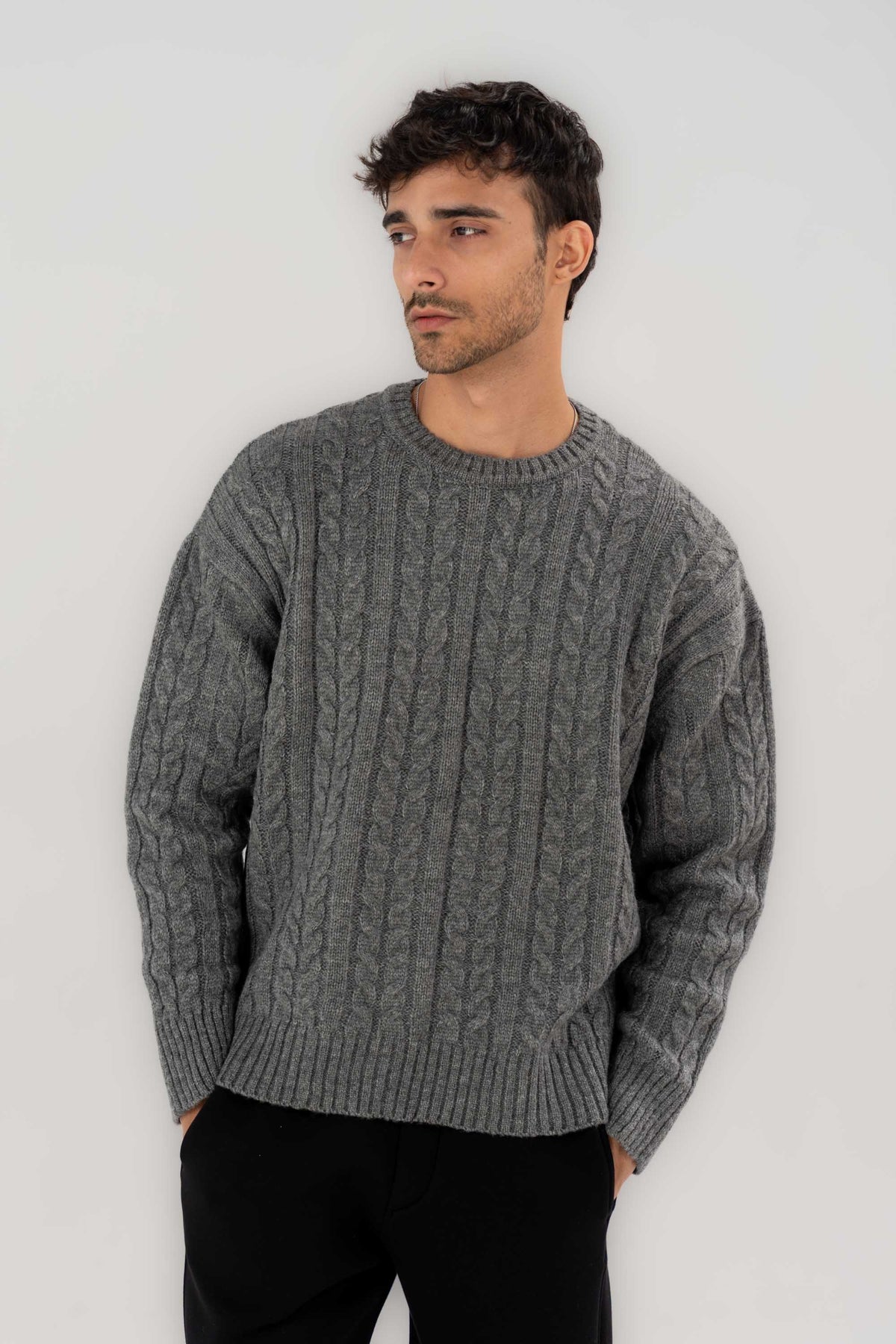 Cable Knit Men's Sweater