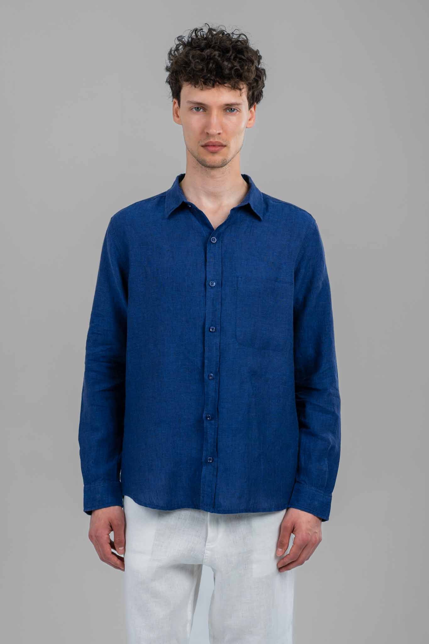 Relaxed Men Heritage Linen Shirt