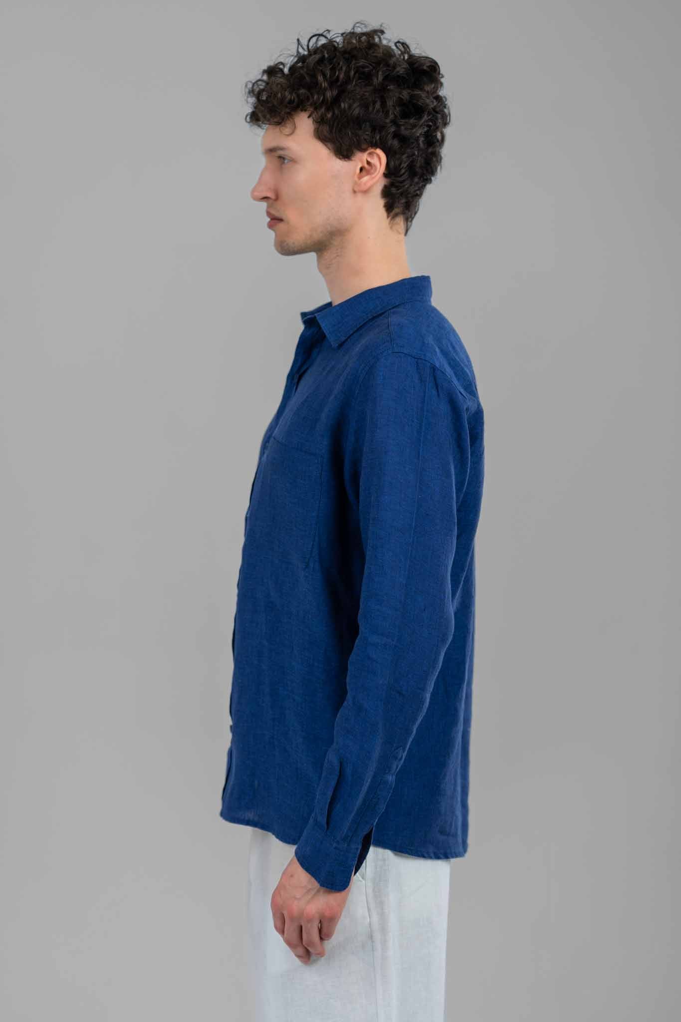 Relaxed Men Heritage Linen Shirt