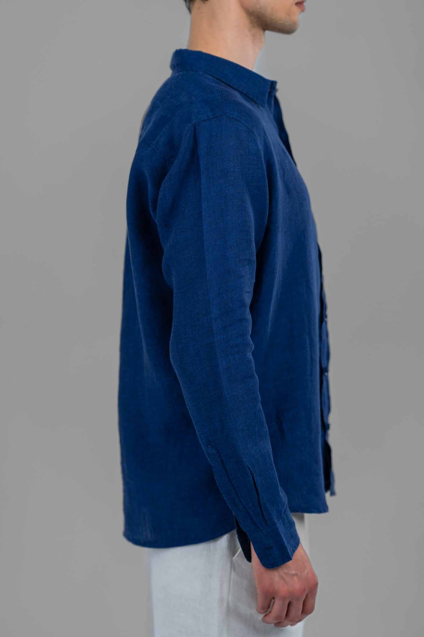 Relaxed Men Heritage Linen Shirt