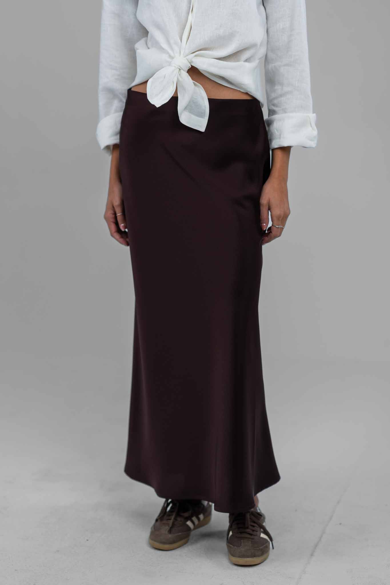 Silken Satin Skirt