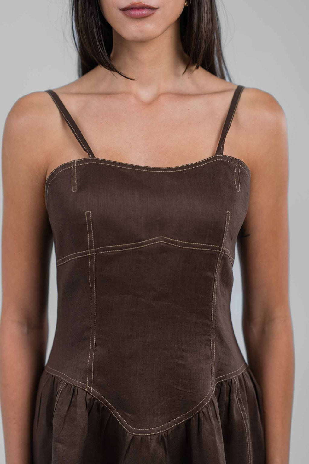 Tuscany Linen Stitch Dress