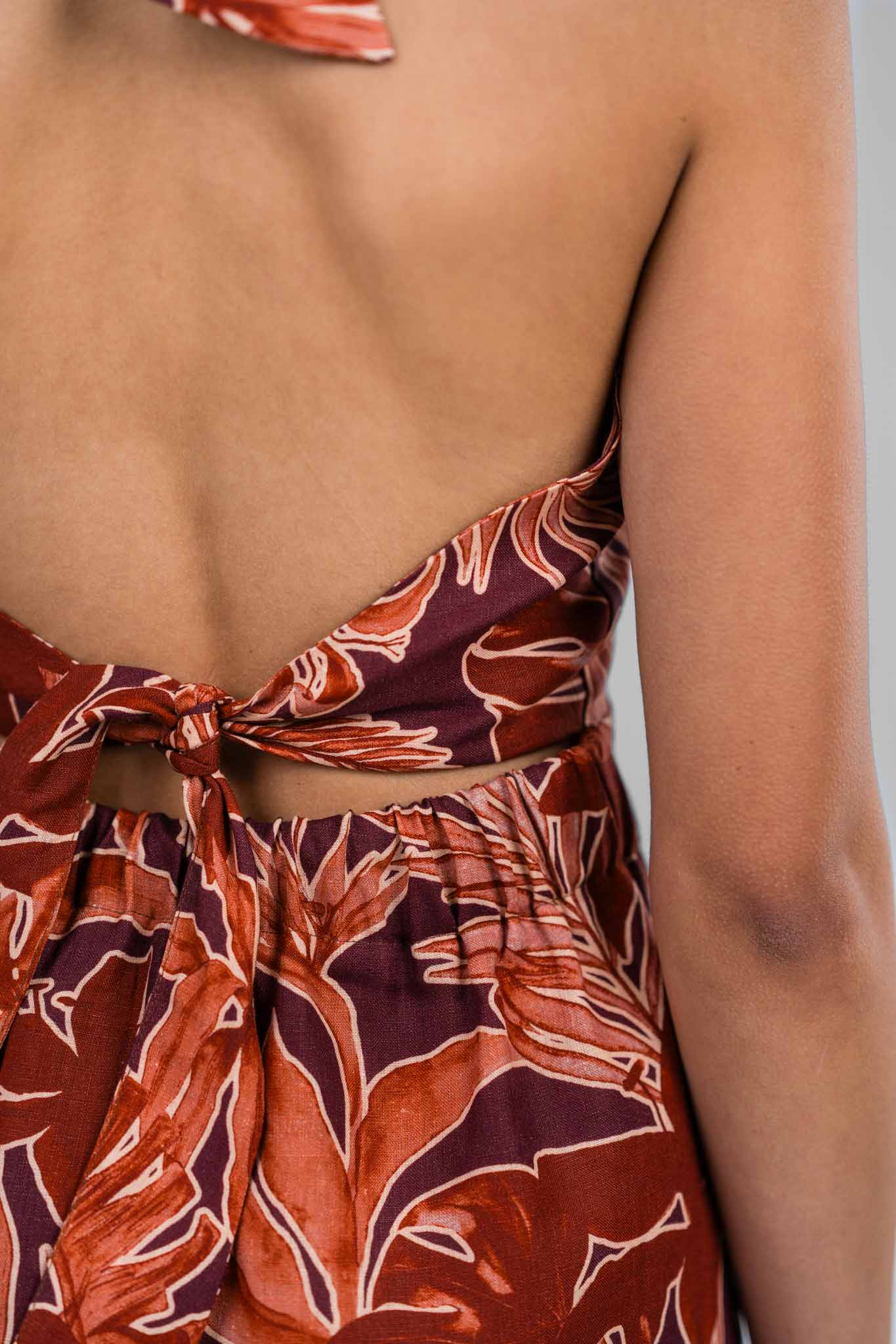 Amber Dune Halter Neck Dress