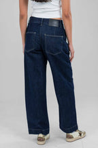 Ecru Raw Denim Pants