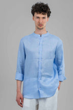 Seabreeze Mandarin Collar Shirt