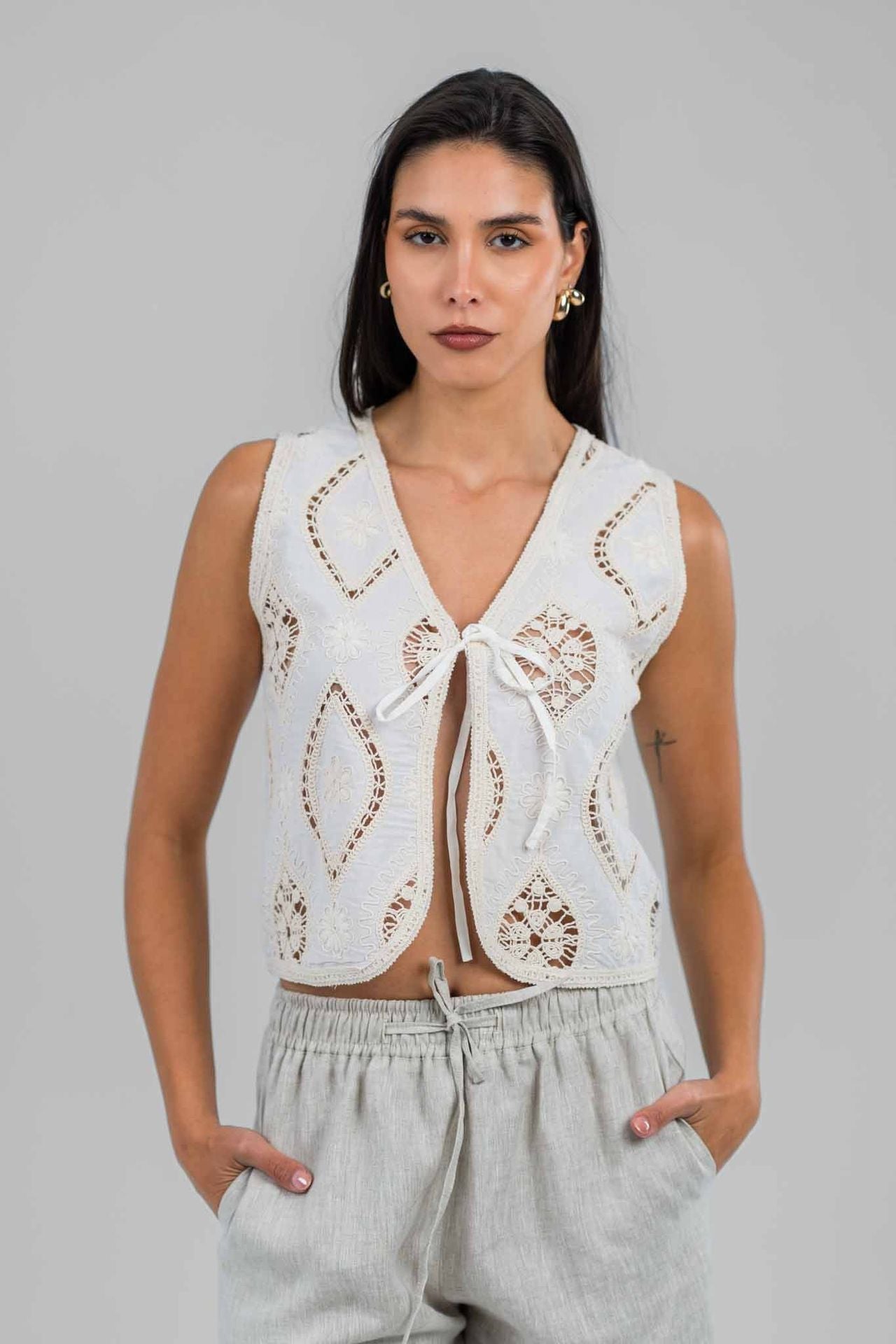 Ivory Dune Vest