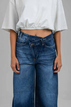 Crossover Denim Pants