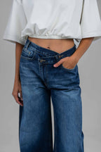 Crossover Denim Pants