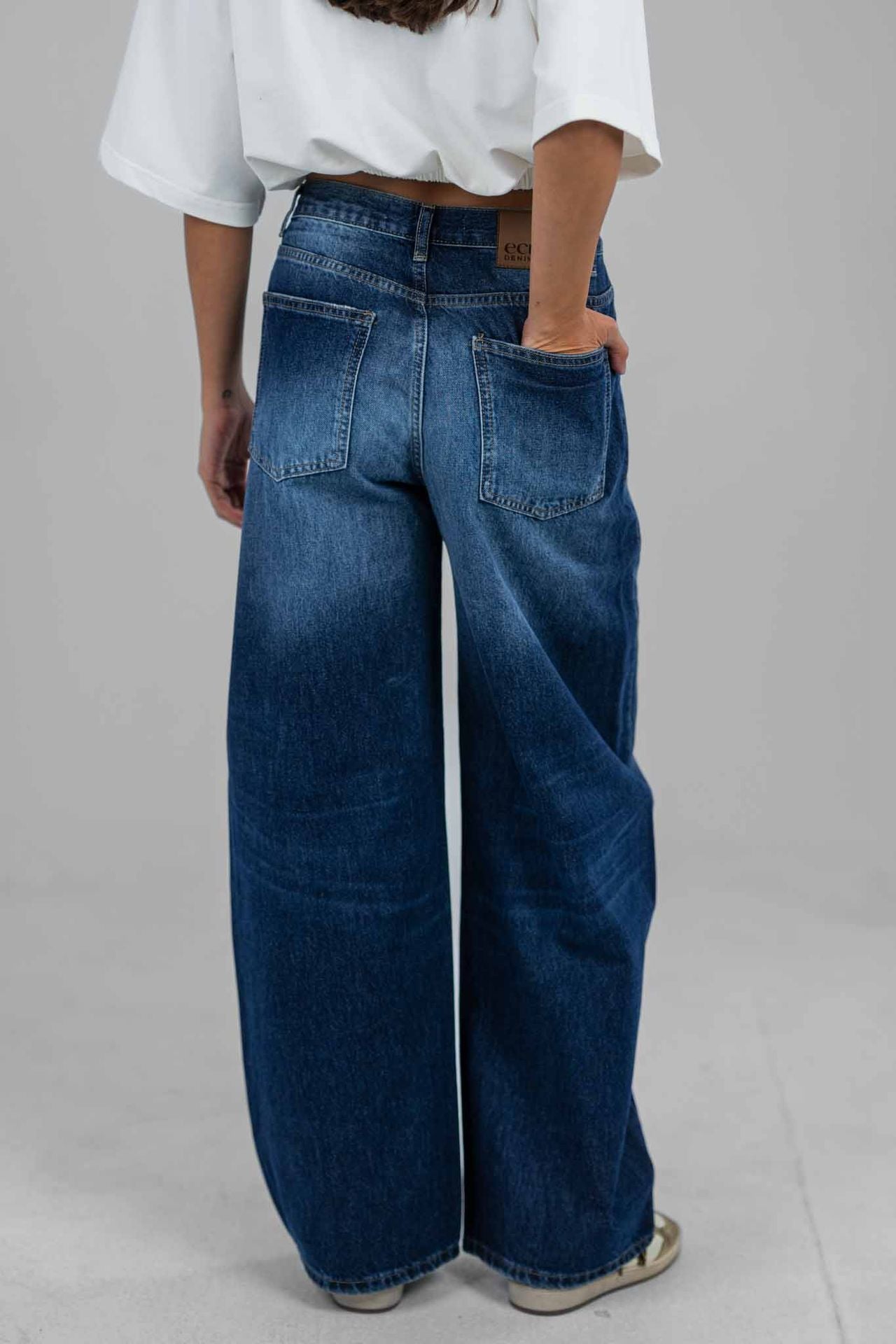 Crossover Denim Pants