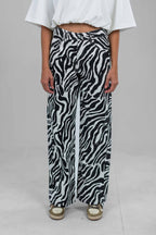 Zebra Wave Denim Pants
