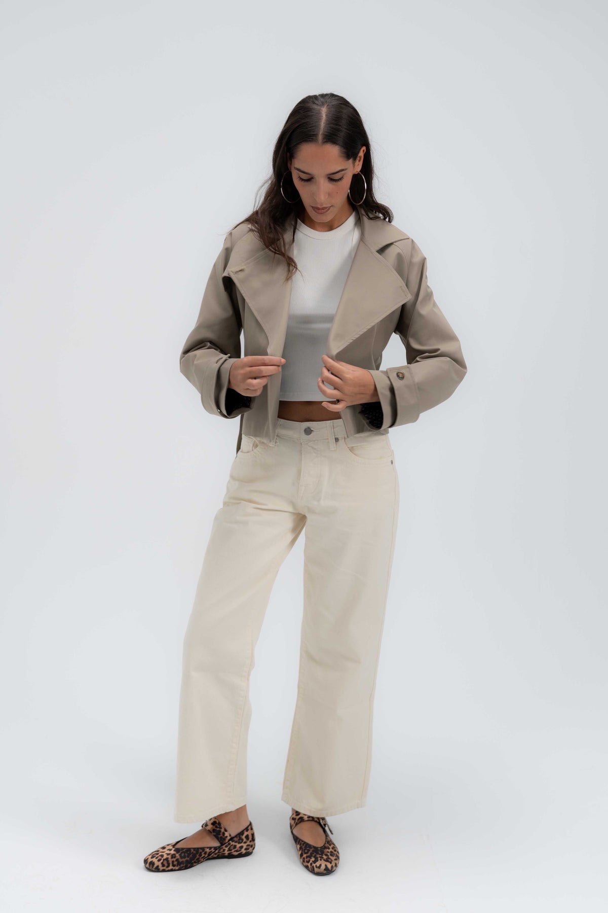 Vanilla Cropped Leg Denim Pants