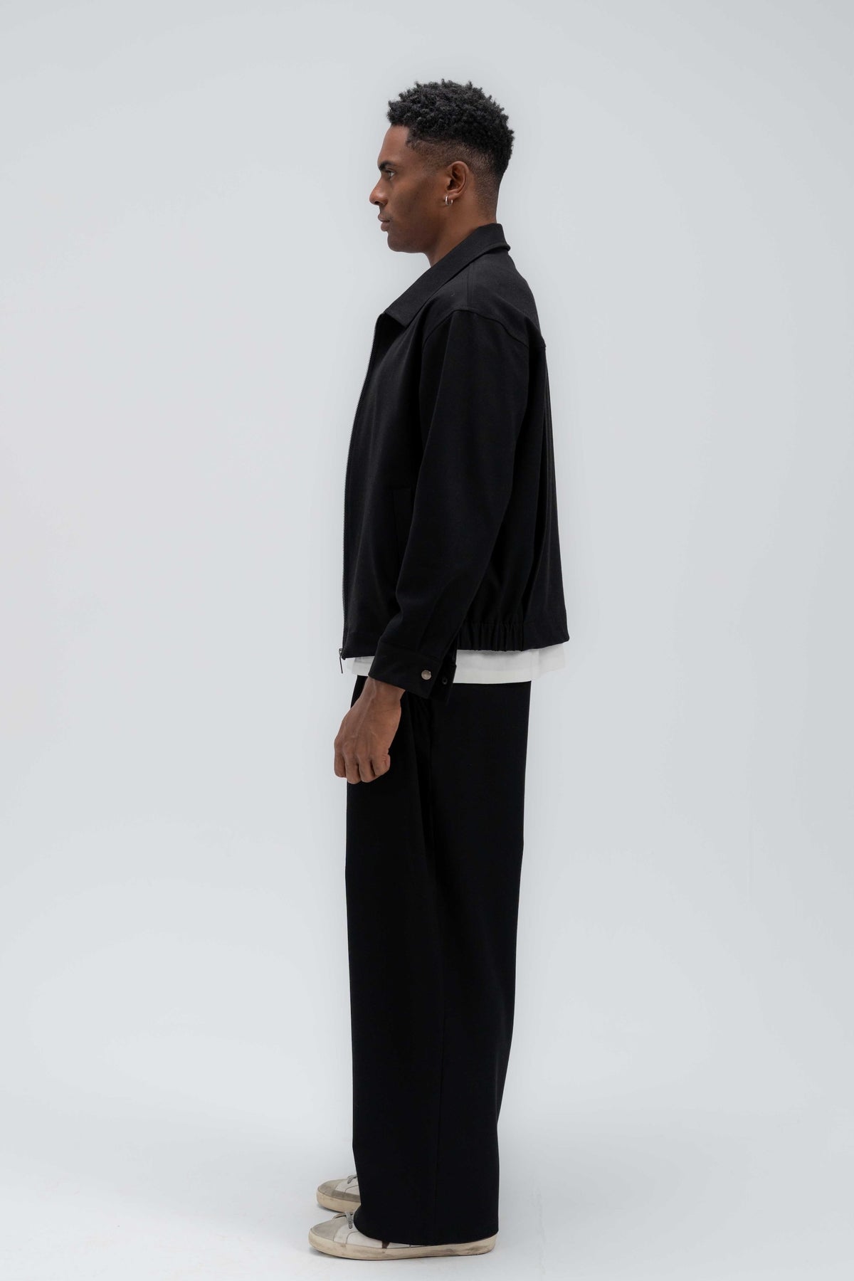 Wool-Look Tailored Trousers