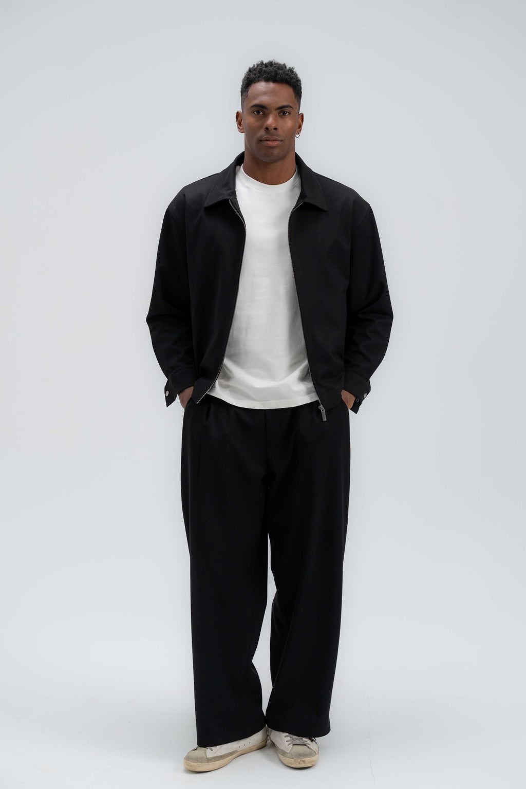 Wool-Look Tailored Trousers