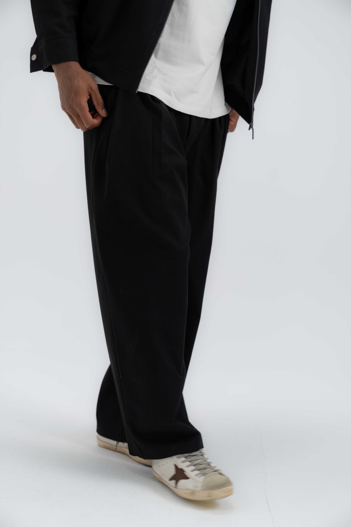 Wool-Look Tailored Trousers