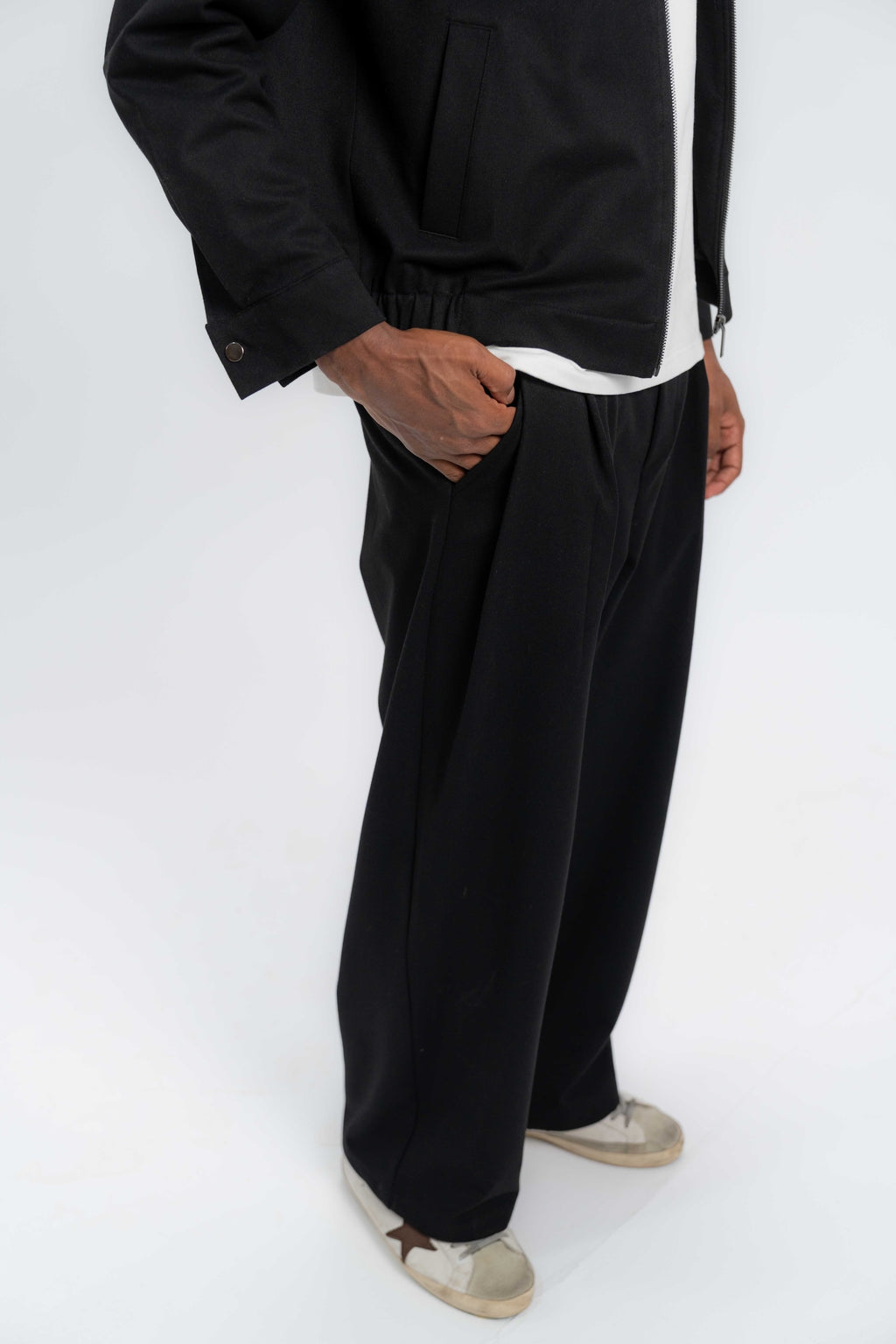 Wool-Look Tailored Trousers