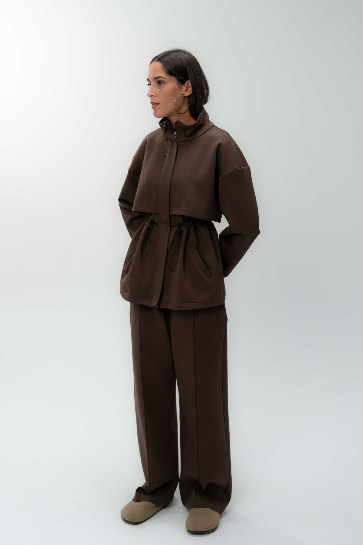Structured Interlock Pants
