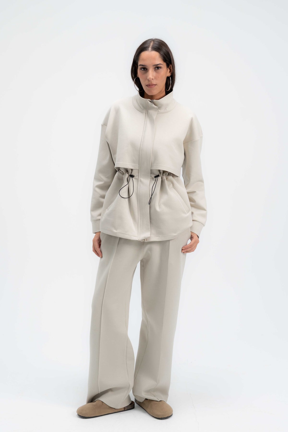 Structured Interlock Pants