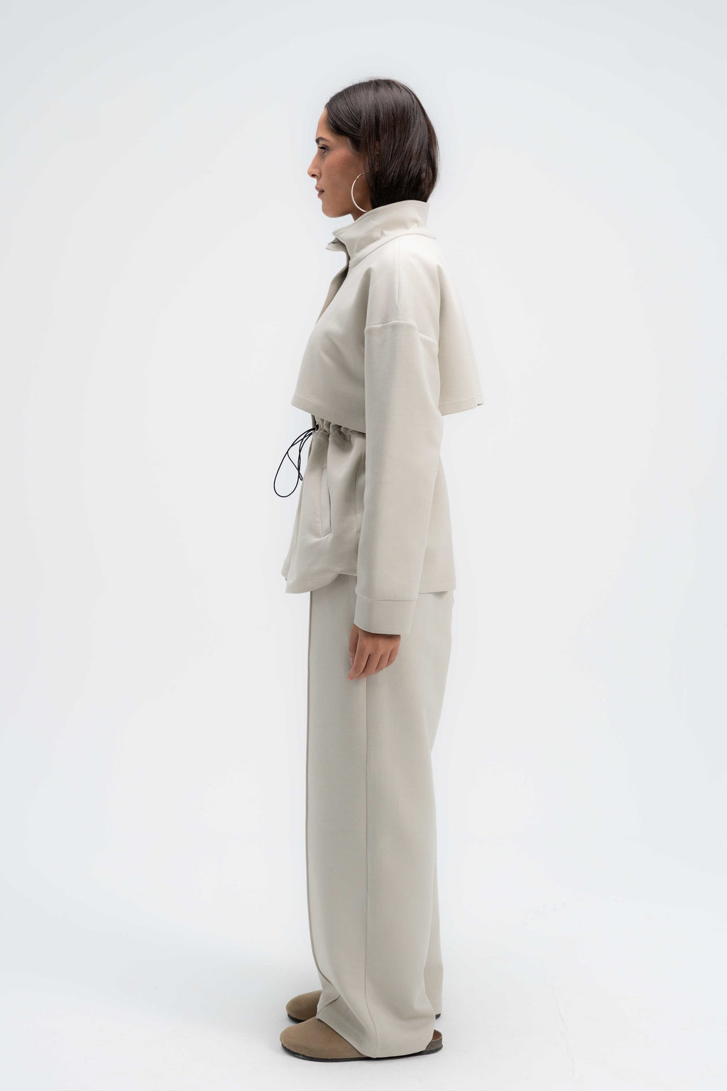 Structured Interlock Pants