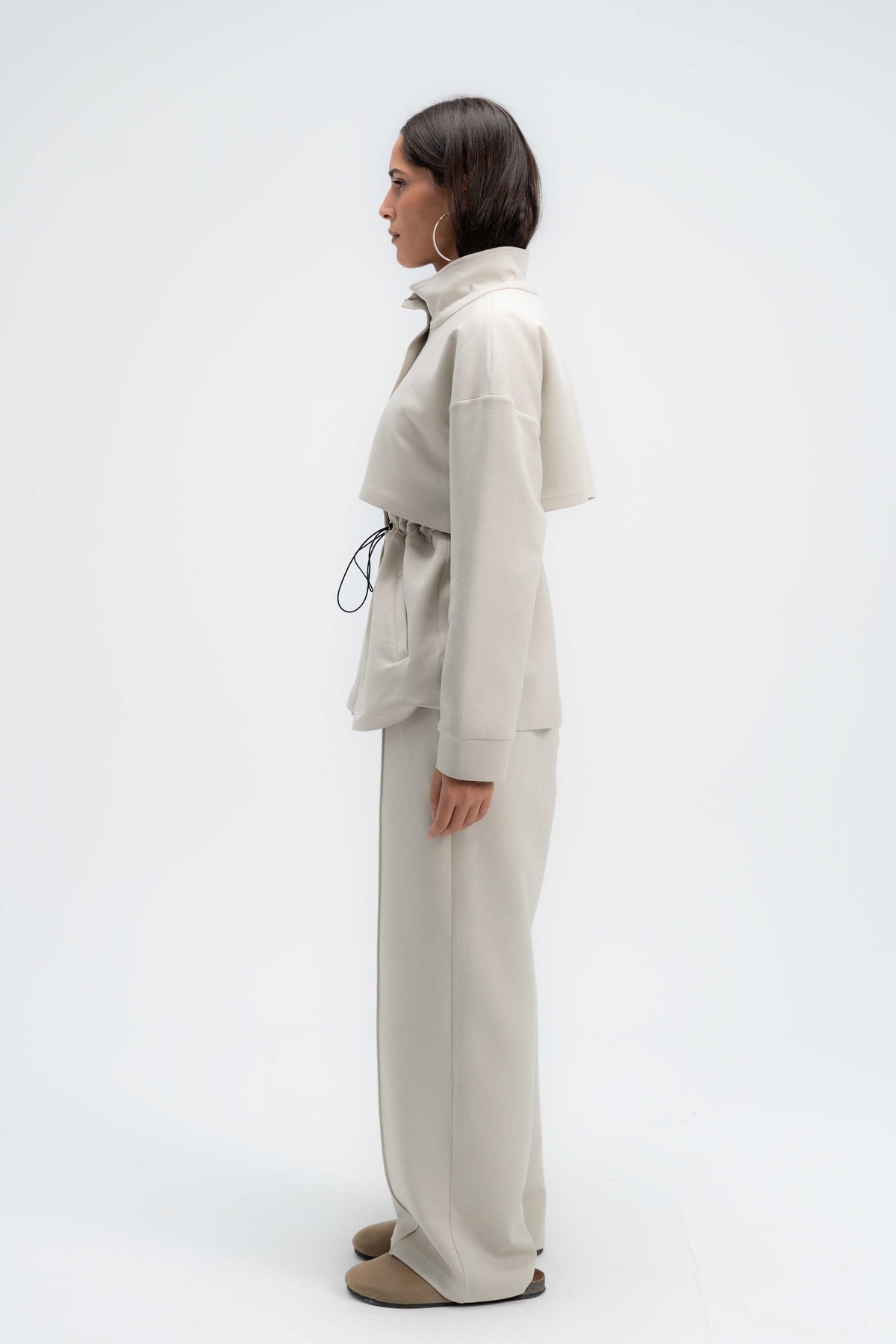 Structured Interlock Pants