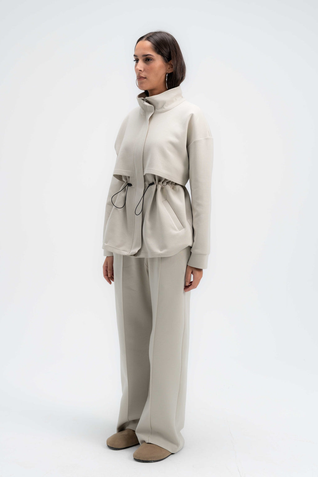 Structured Interlock Pants