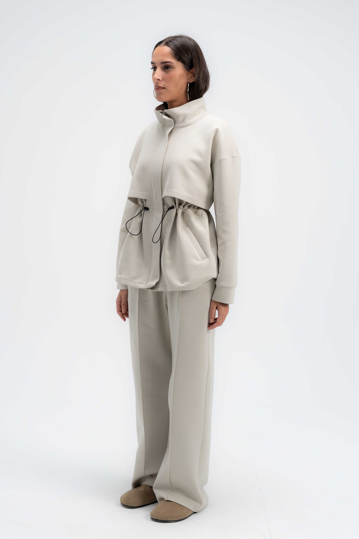 Structured Interlock Pants