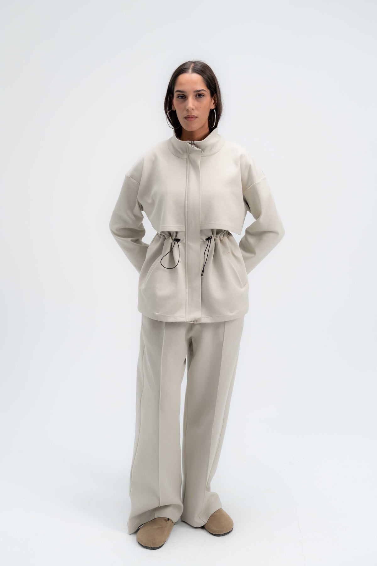 Structured Interlock Pants