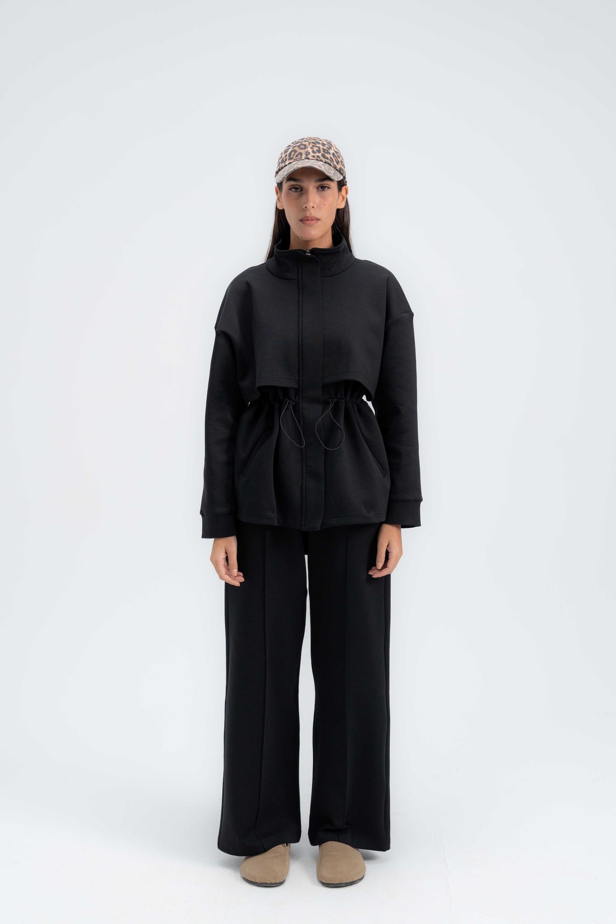 Structured Interlock Pants