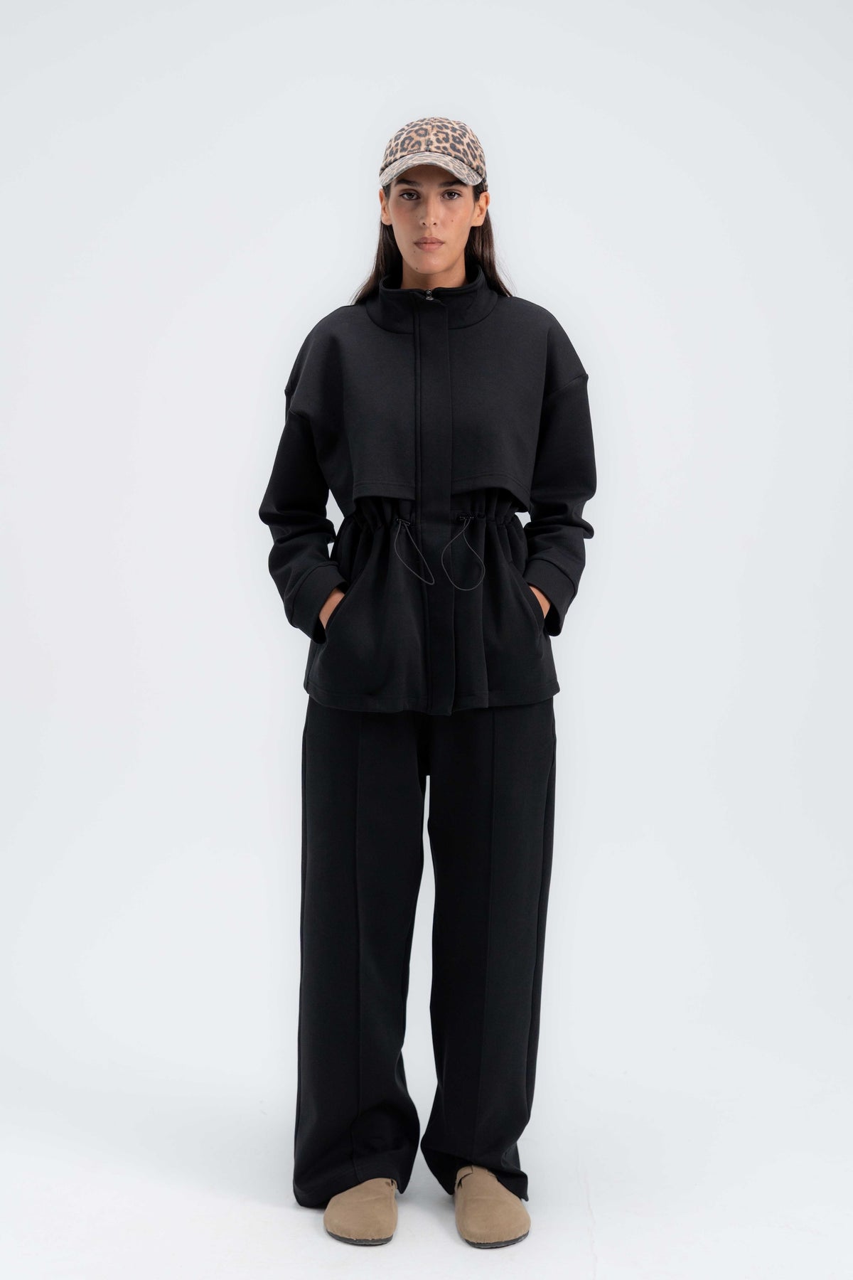 Structured Interlock Pants
