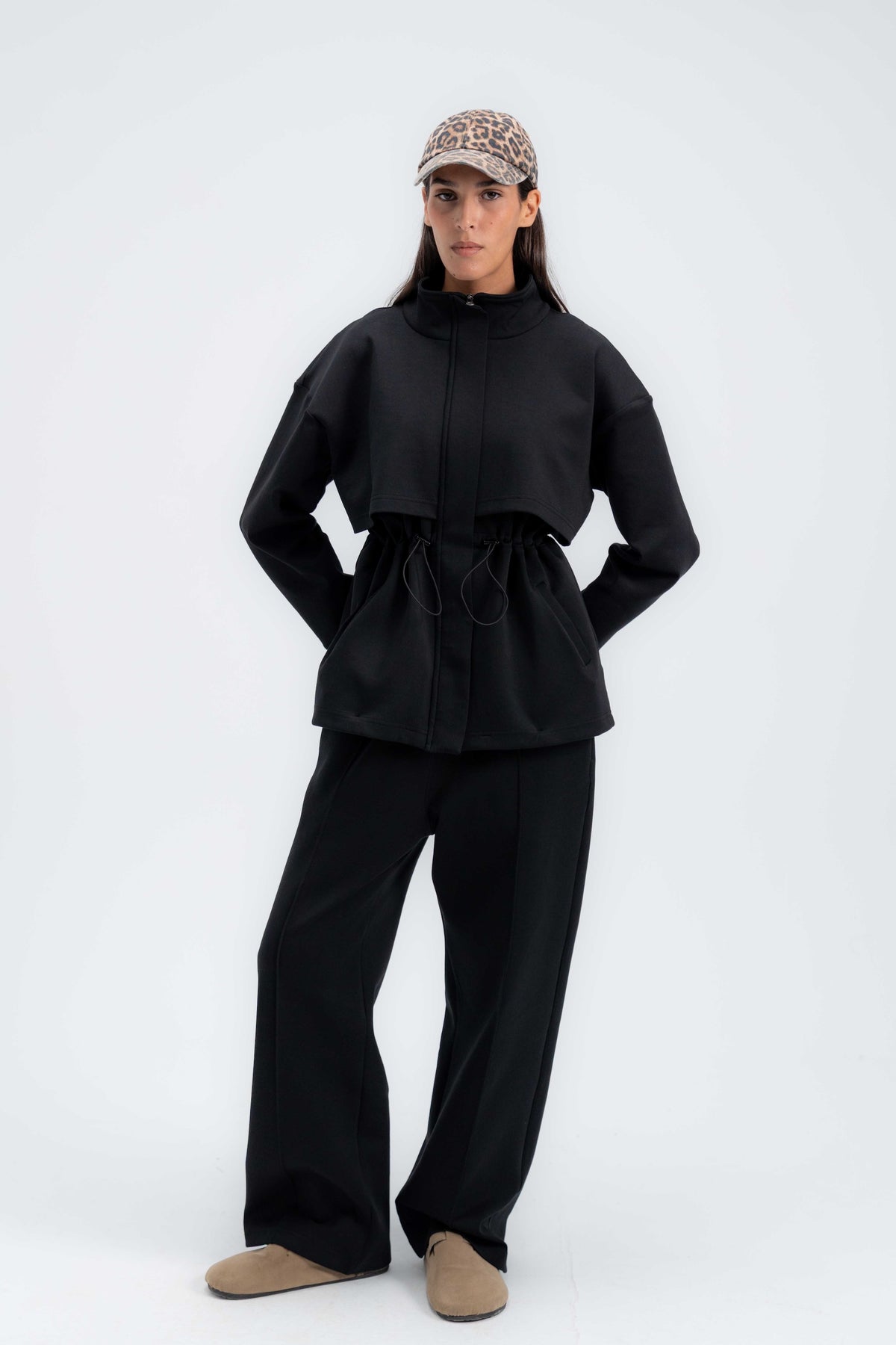 Structured Interlock Pants
