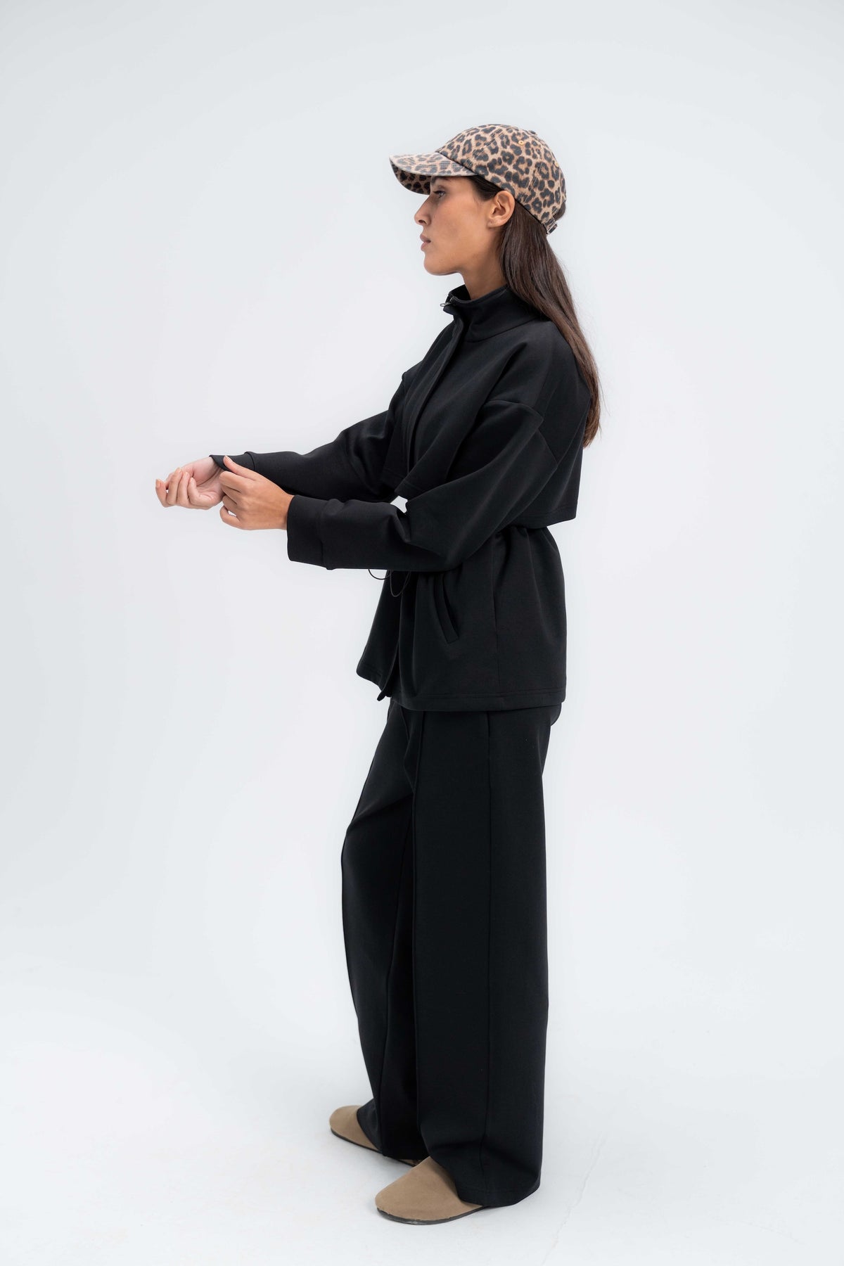 Structured Interlock Pants