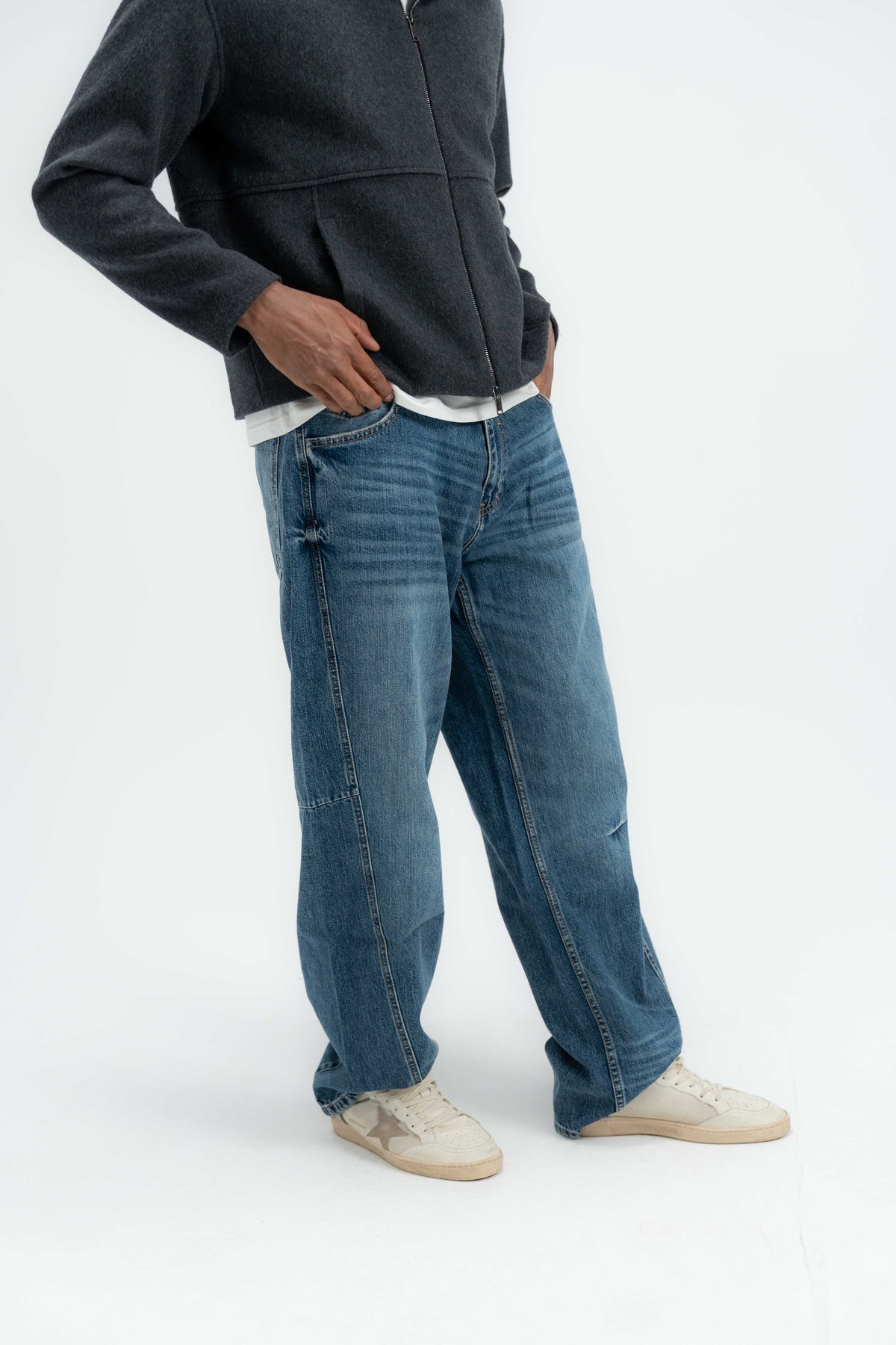 The Anchor Wide Leg Denim Pants